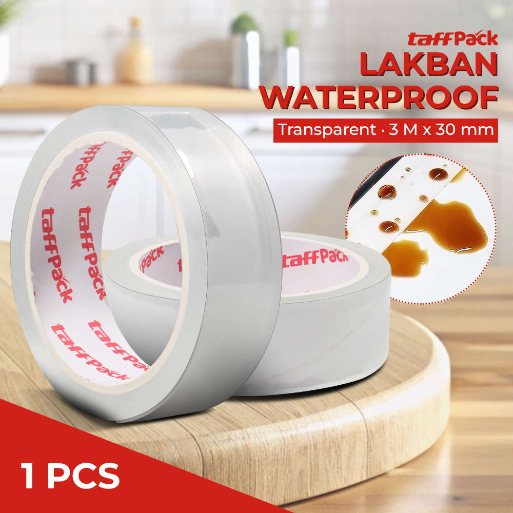 

Lakban Transparan / Lakban 3M 30mm / Lakban Anti Air / Isolasi Bening / Nano Double Tape Bening