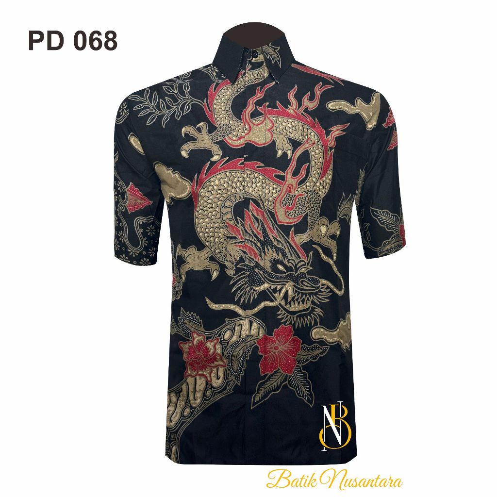 

Batik Nusantara Indonesia Kemeja Batik Slimfit Lapis Furing Lengan Pendek 068 / Batik Pria