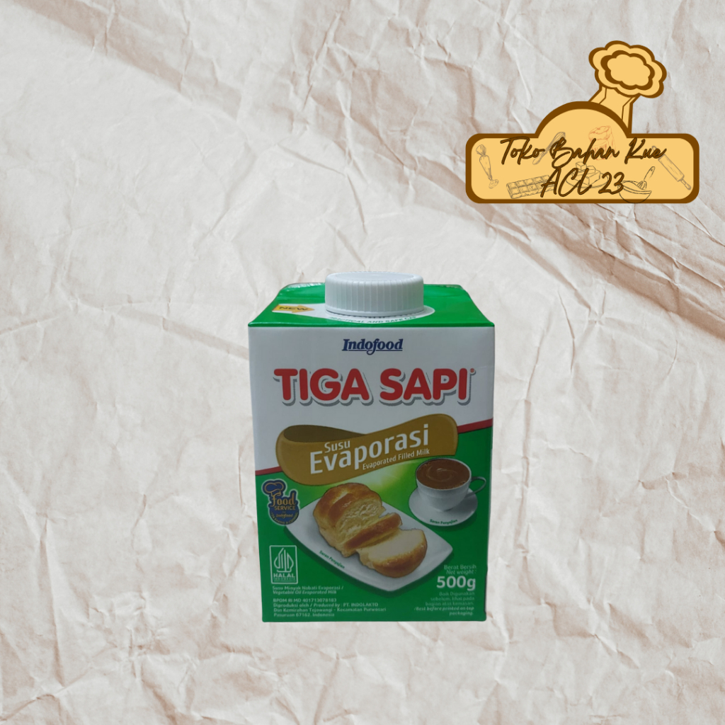 

Susu Evaporasi/Evaporated Filled Milk/Susu Evaporasi Tiga Sapi 500gr