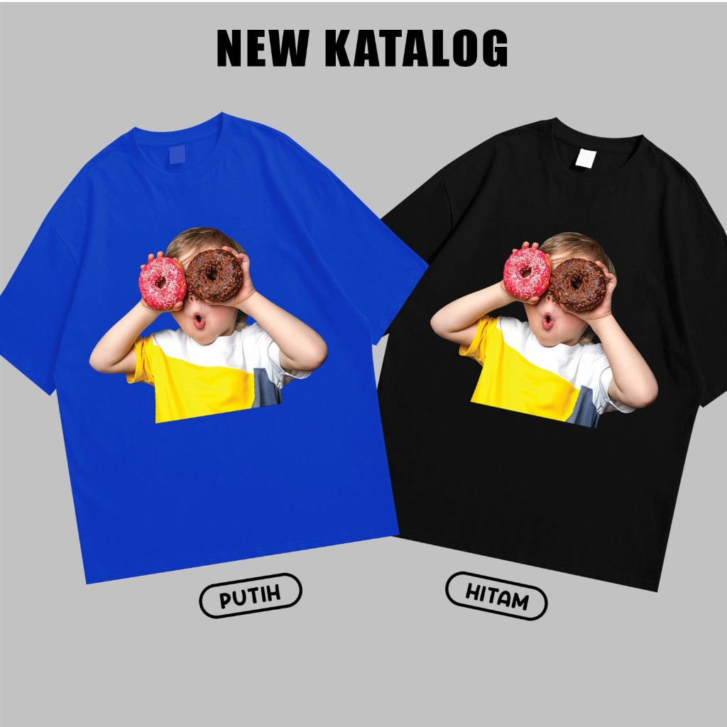 KAOS OVERSIZE DONAT CATTON 30S BY kaoslokal.99