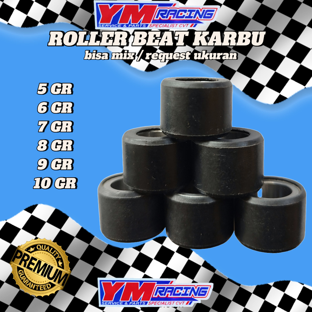 ym racing roller roller beat karbu 5 gram 6 gram 7 gram 8 gram 9 gram 10 gram roller ym racing beat 