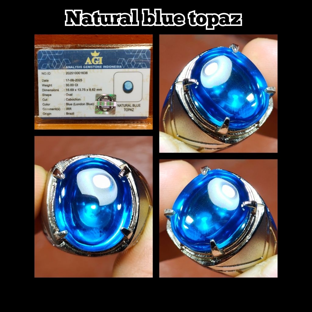 CINCIN BATU LONDON TOPAZ BRAZIL
