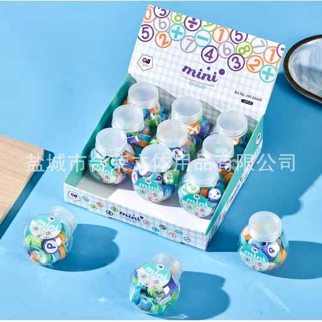 

Veiso_Stip Toples Mini/Penghapus Toples Mini Angka dan Huruf/Penghapus Toples Mini Lucu
