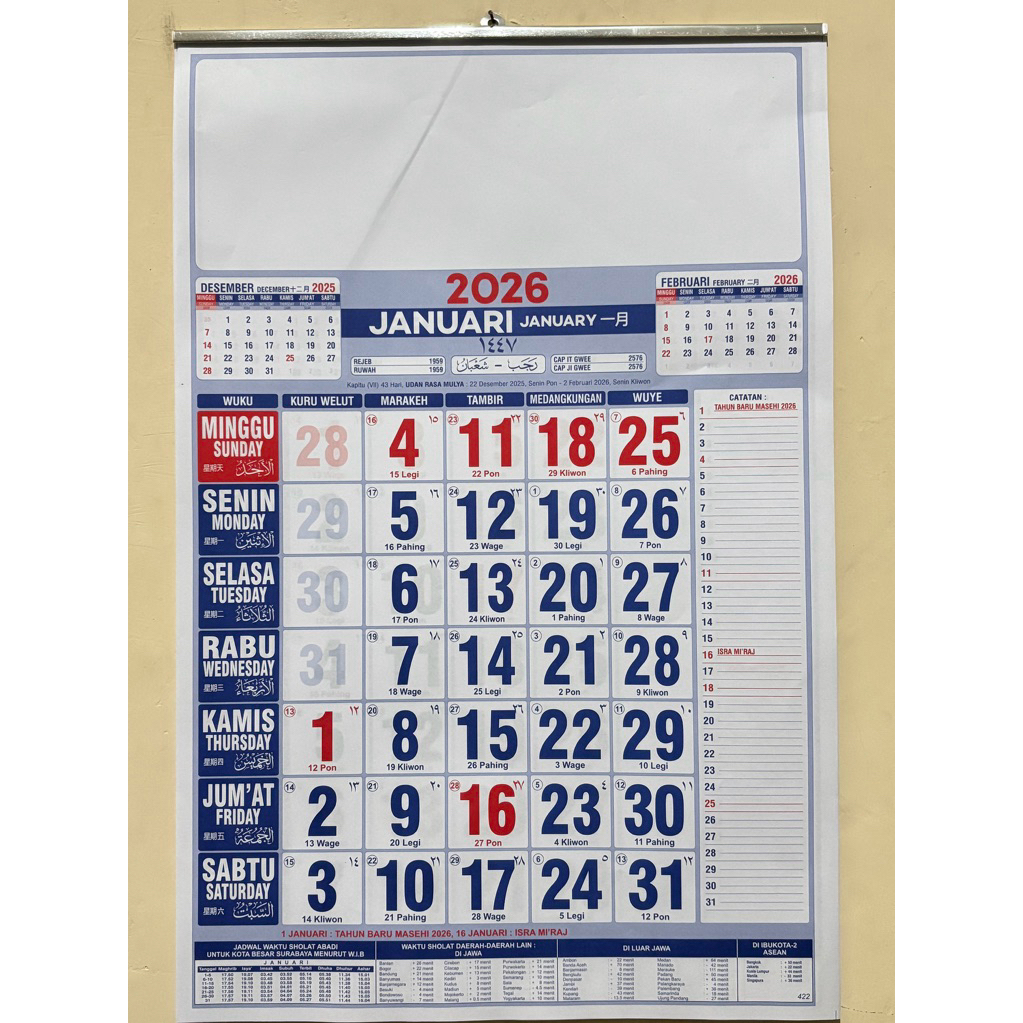 

PROMO!!!KALENDER DINDING 2026