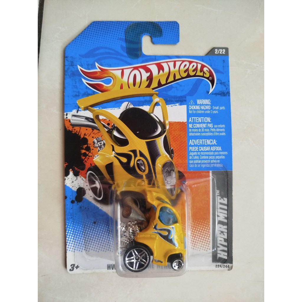 HOTWHEELS REGULAR CARD - HYPER MITE T9767-MM70 G2 YELLOW RARE