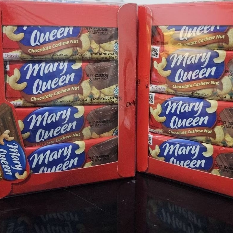 

Coklat Marry Queen Chocolate Cashew Nut isi 24 pcs