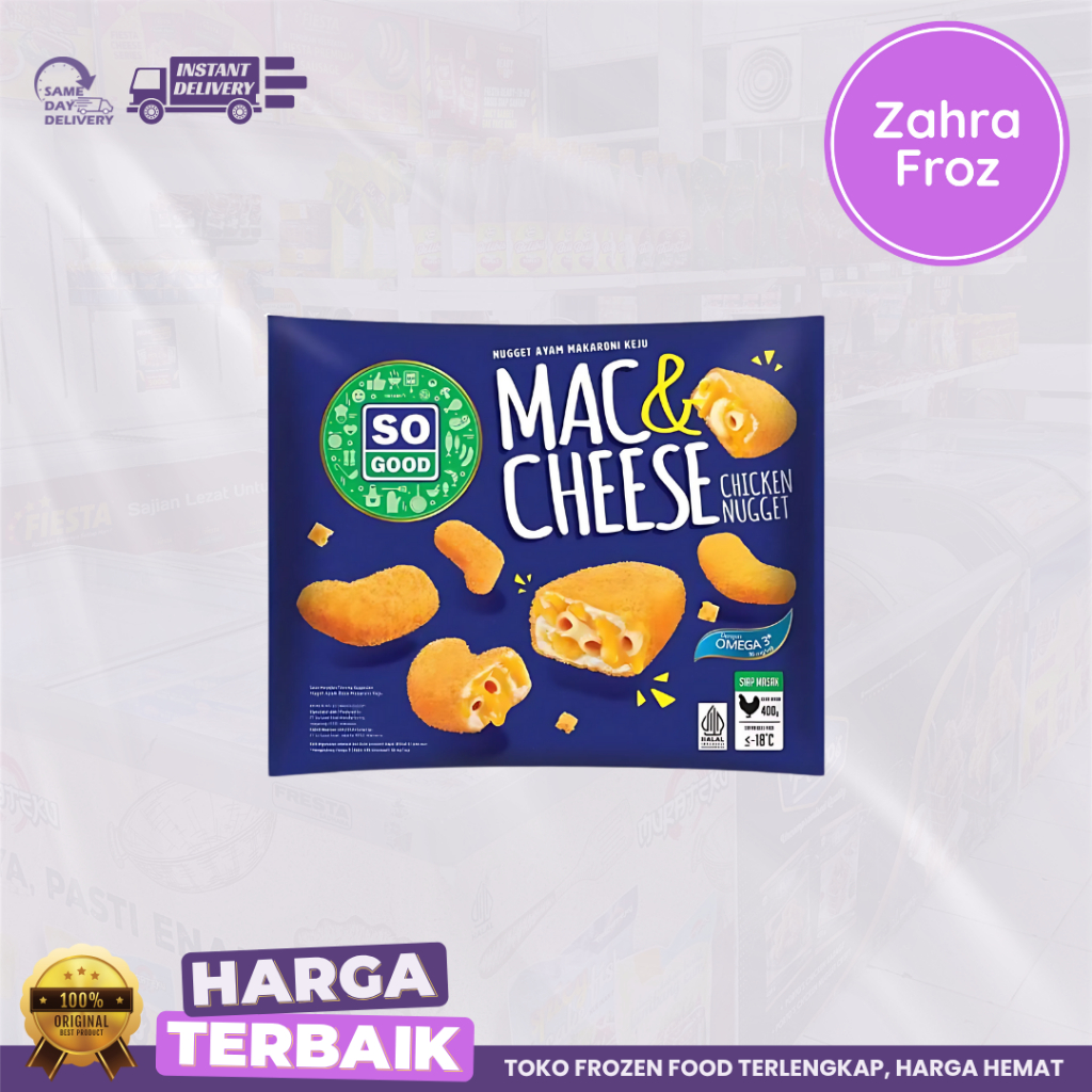 

SO GOOD NAGET MAC & CHEESE 400 GR