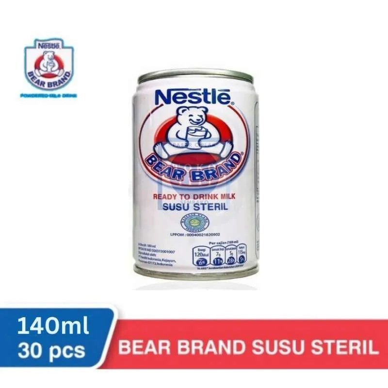 

Susu Steril Bear Brand 140ml Susu Exp Aug 2026 Susu Beruang
