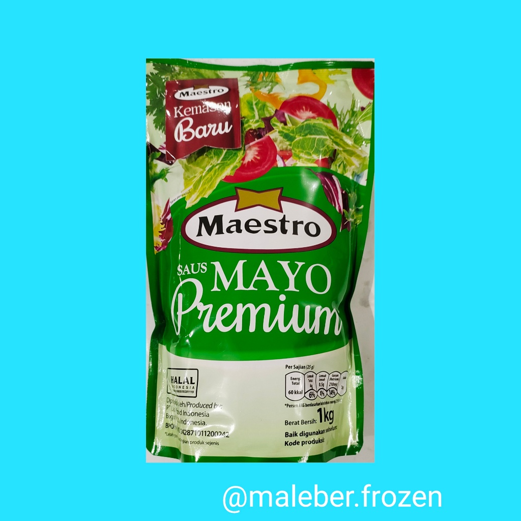 

maestro mayonaise 1kg kemasan baru