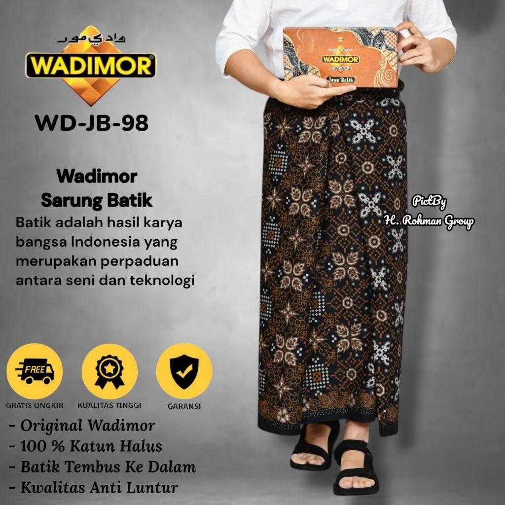 Sarung Wadimor Jawa Batik kain Sarung katun Batik Motif Jawa Pekalongan Seragaman Santri Perlangkapa