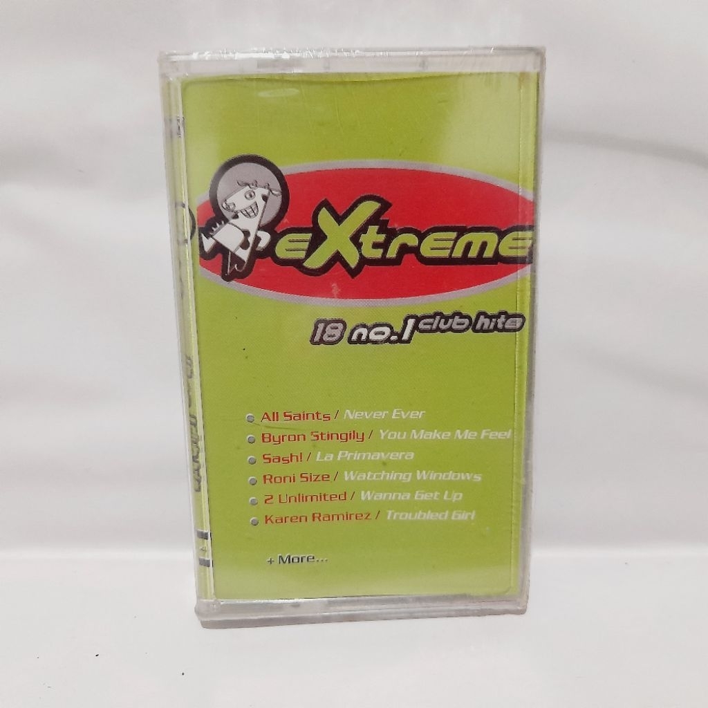 Kaset Extreme 18 No. 1 Club Hits - All Saints Sash 2 Unlimited VA (Segel)