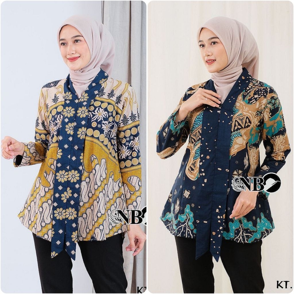 Blouse Batik Wanita | Batik Kantor | Atasan Batik Modern | Blouse Wanita Batik