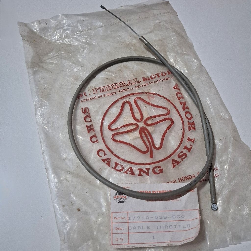 kabel gas abu ori original TSK s90 s90z cs90 90z castrol astra