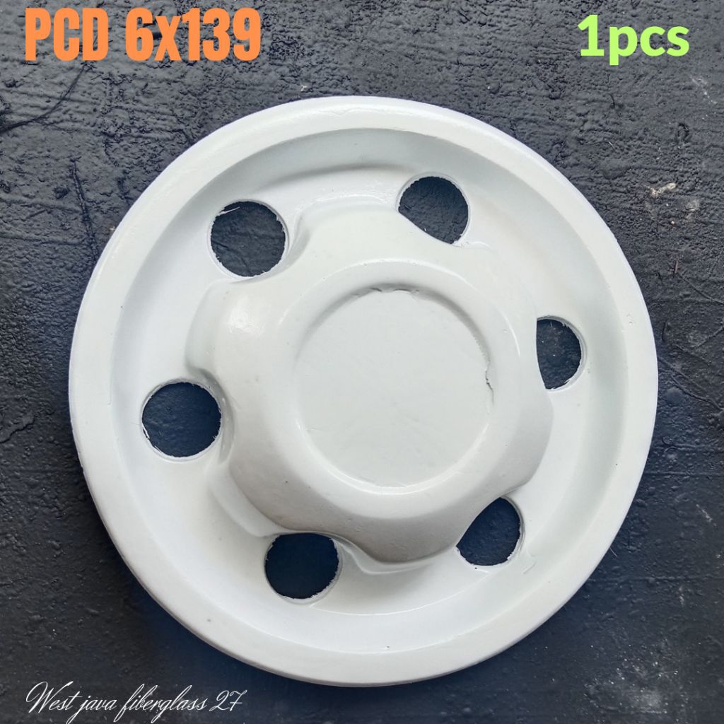 (1PCS) Center Dop Velg kaleng mobil PCD 6x139 Fortuner, Hiace, Elf, Hilux, Ford "COD"