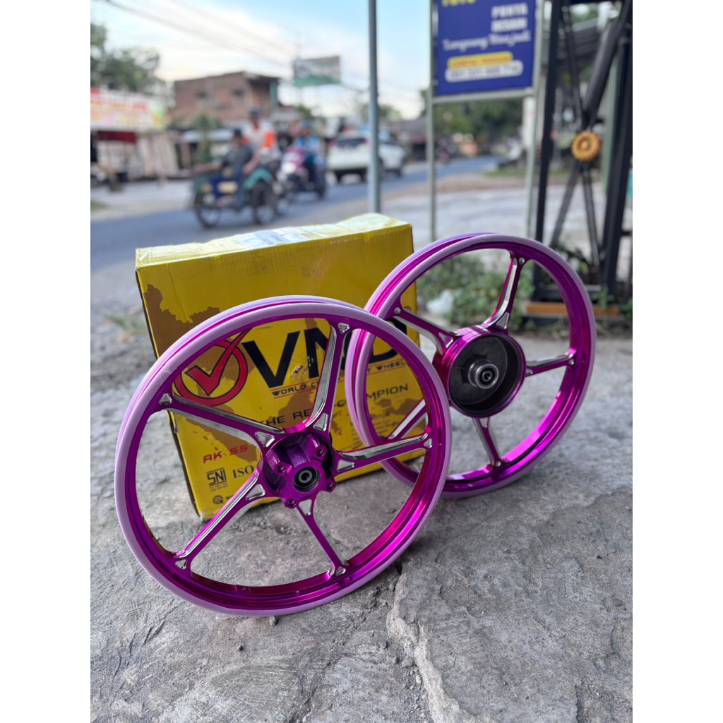 Velg VND AK55 140/160-17 Jupiter z Fizr Jupiter Mx Pink Set Depan Belakang