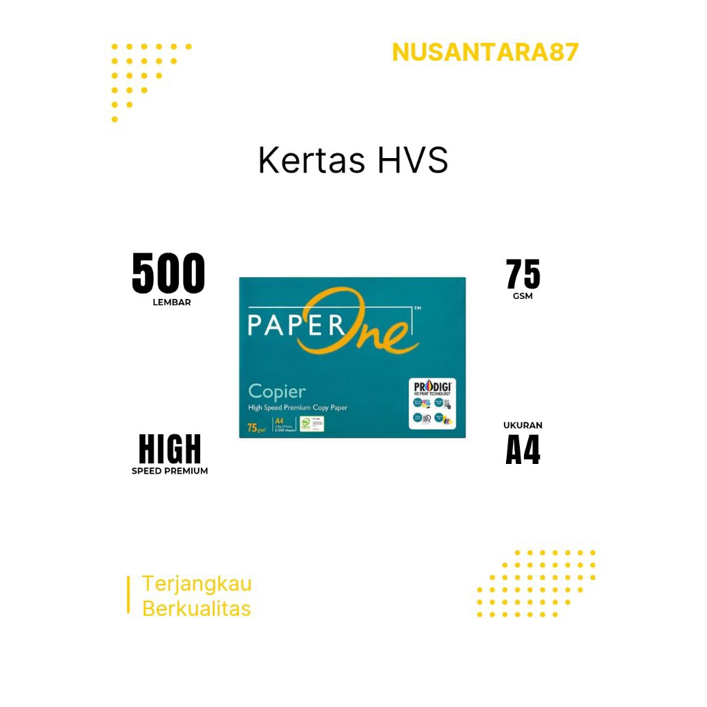 

PaperOne Kertas HVS A4 75 Gsm