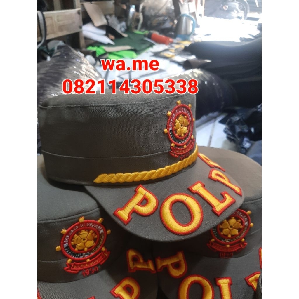 topi satpol pp golongan III kain luster satpol pp