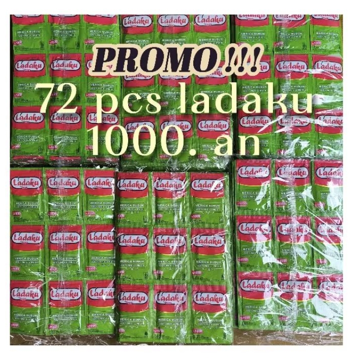 

( 72Pcs ) Ladaku Merica Bubuk sachet 3gr isi 6 Renceng