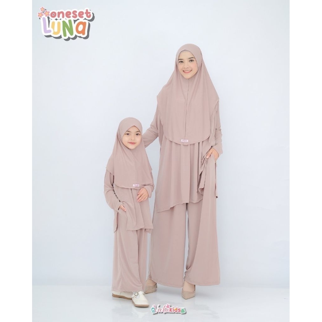 Diskon Violakids - Luna Set Jersey / Setelan Kulot Anak Dan Dewasa / Couple Baju Ibu Dan Anak