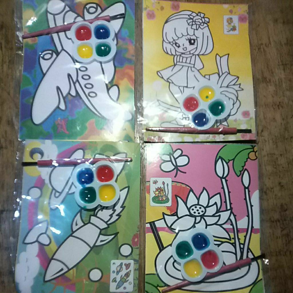 

1pcs mewarnai cat air ukuran kecil 8x12