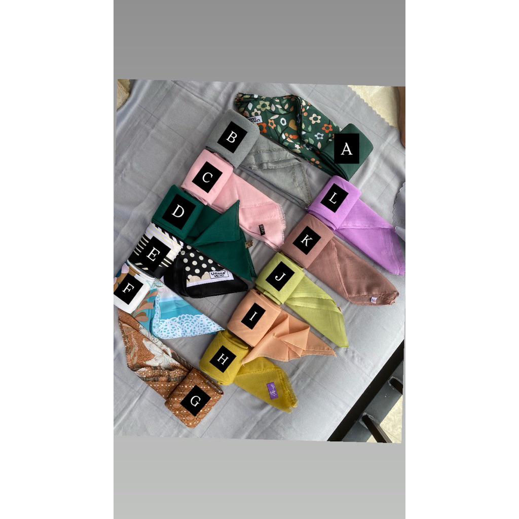 ZOYA SCARF/ HIJAB SEGIEMPAT MOTIF/PASHMIRA/ ELZATTA/ UMAMA/ HIJAB SEGIEMPAT ZOYA MOTIF