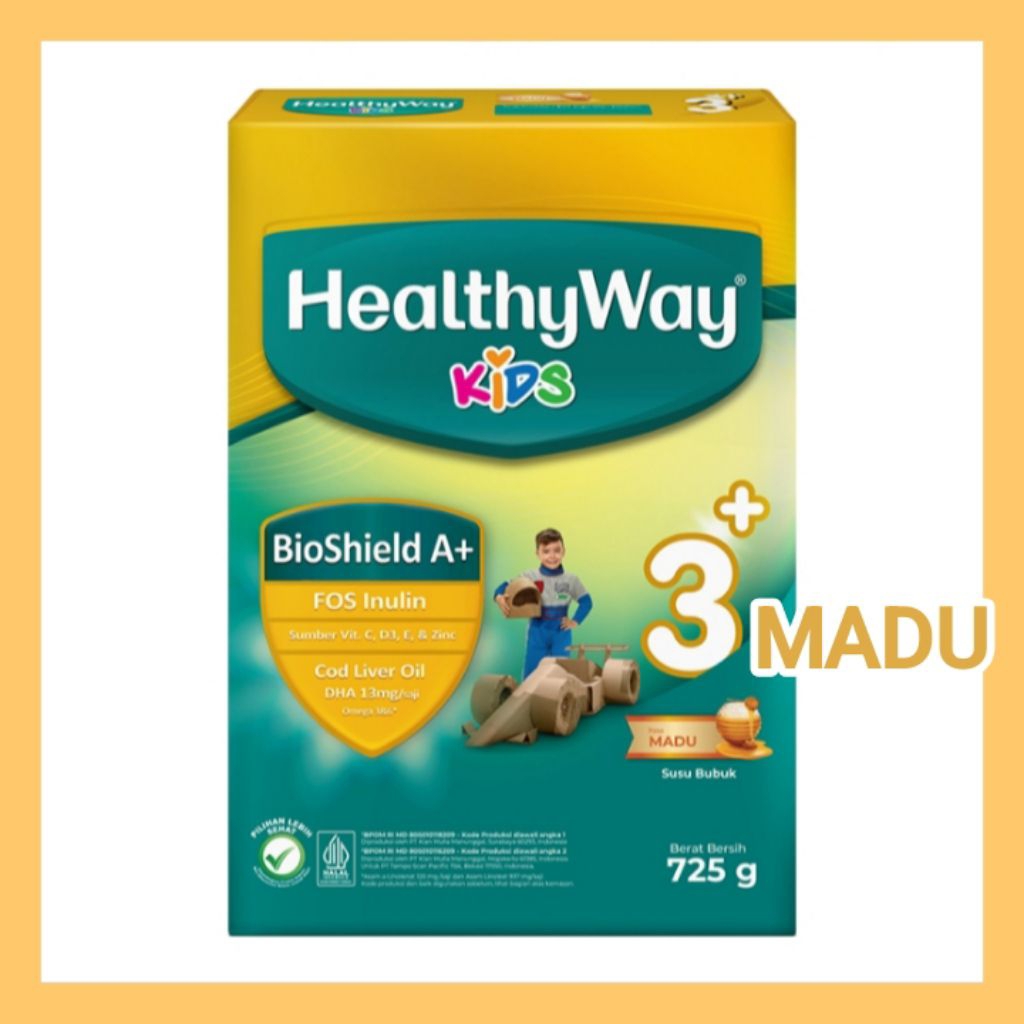 

Healthyway 3+ Susu Bubuk Pertumbuhan Anak 3-5 Tahun MADU 725 g