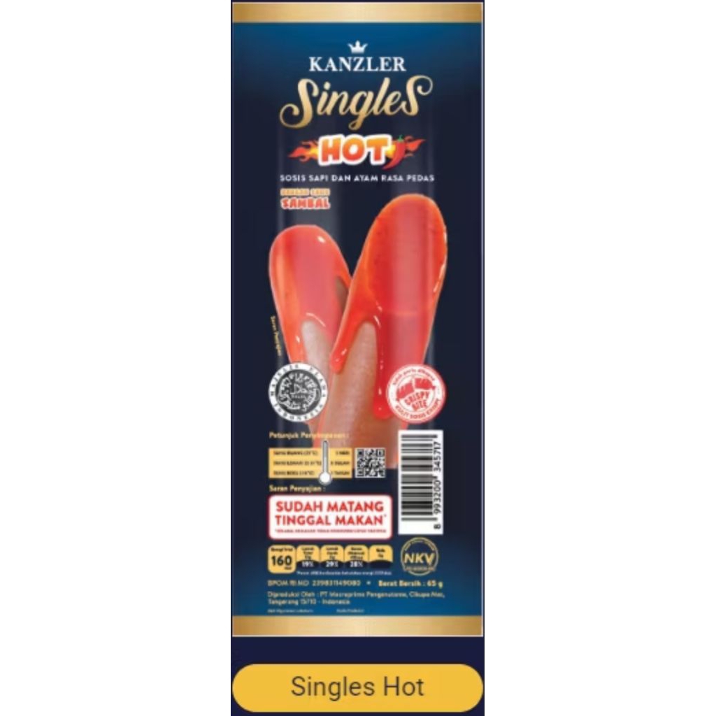 

KANZLERR SINGLES 65 GRAM TINGGAL MAKAN