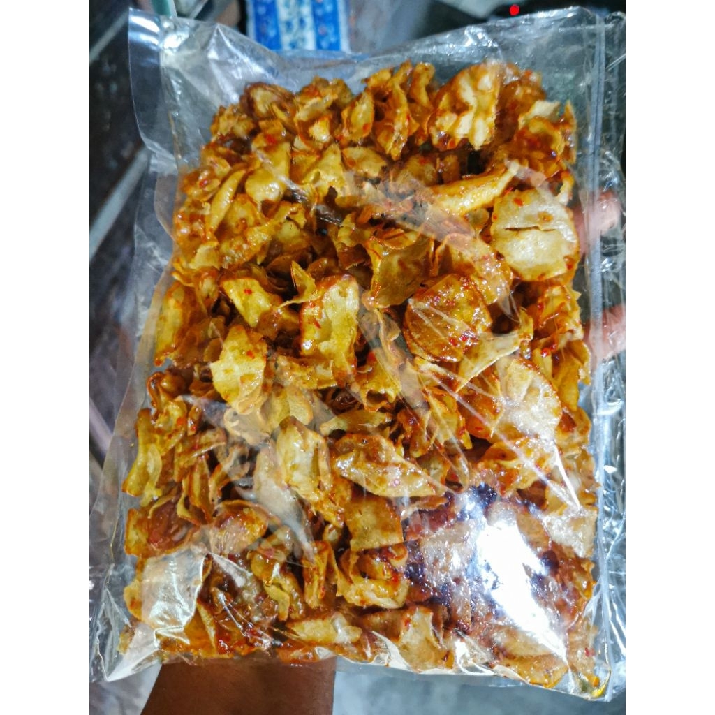 

keripik pedas manis singkong /keripik sanjay/keripik pedas manis 350gr