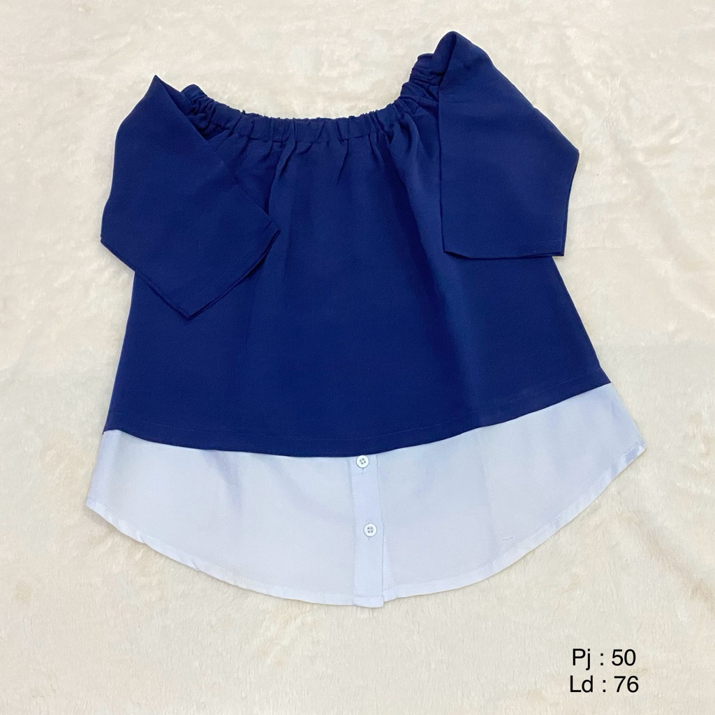 Baju Wanita Crop Top Sabrina