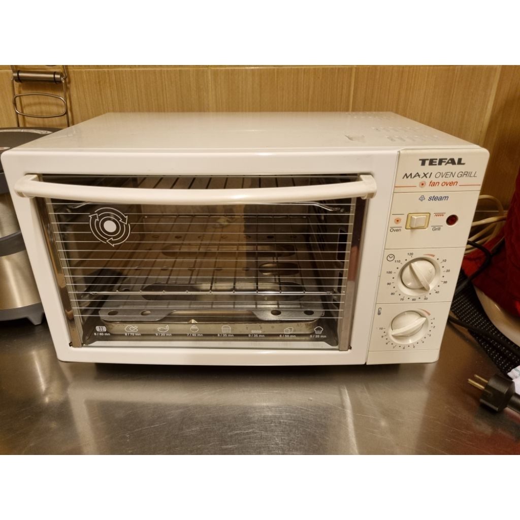 Oven Tefal Listrik Made in France Tipe 8483.70 Putih Preloved Bekas