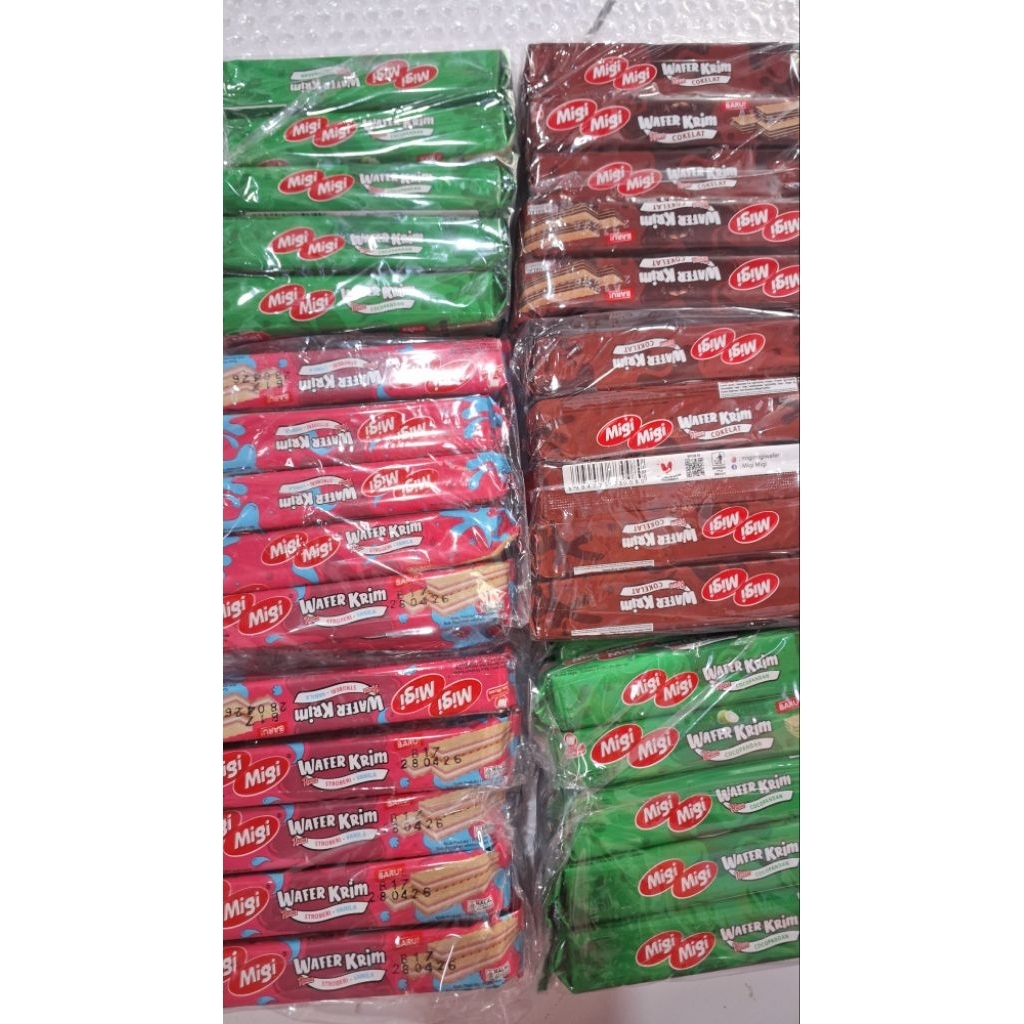 

40pcs wafer migi migi//dapat 3-4 varian rasa