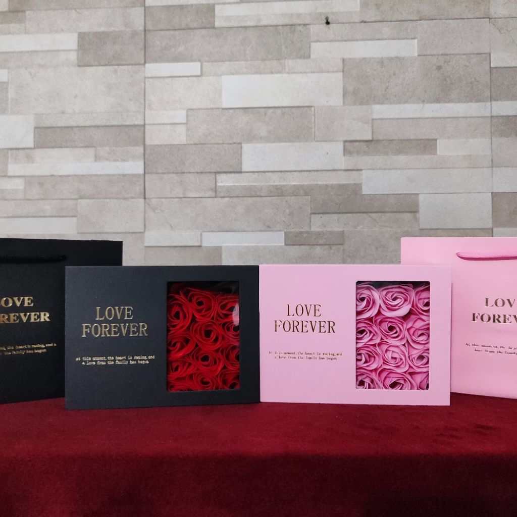 Wish pearl necklace kalung mutiara kerang asli dalam box bunga dan paperbag cantik hadiah valentine 