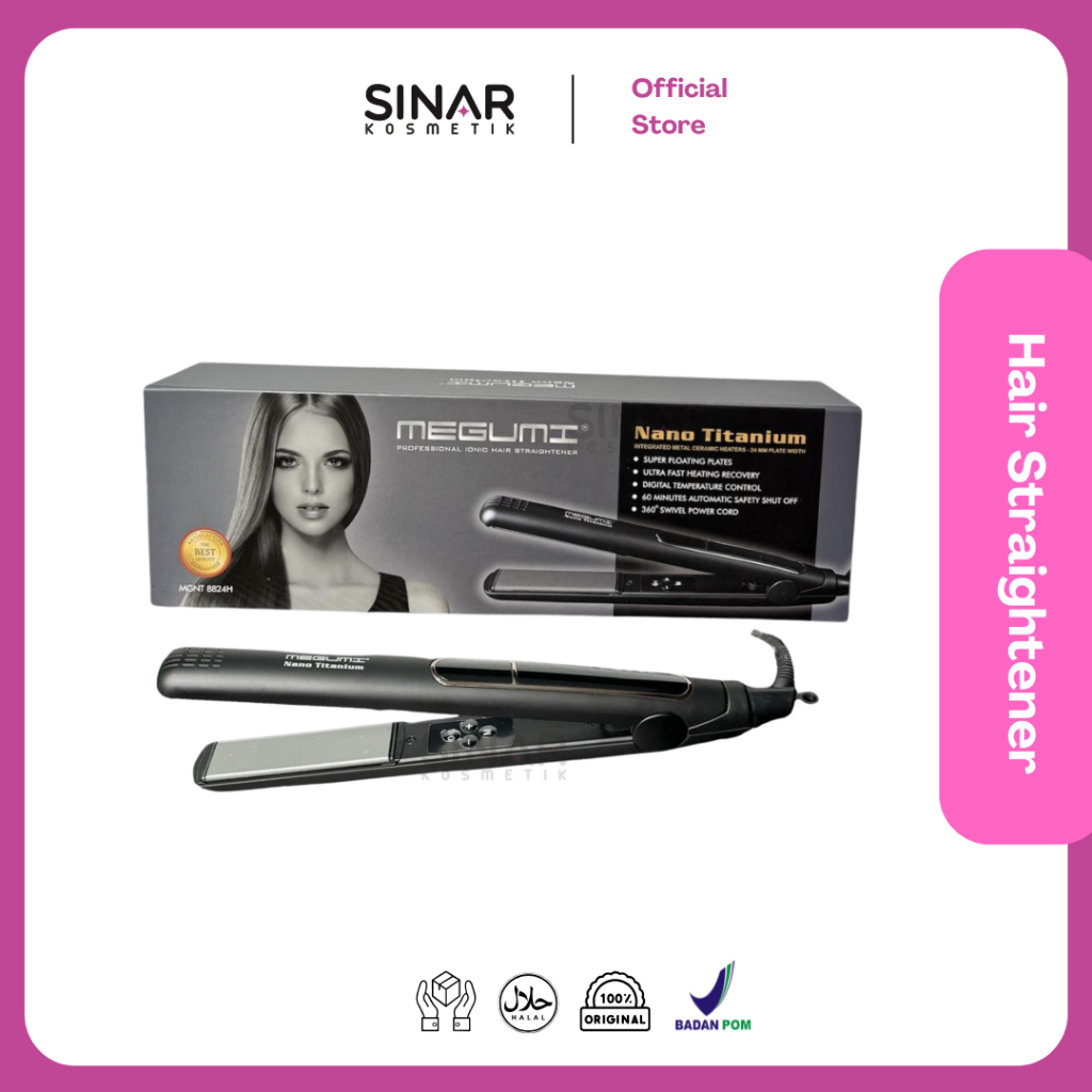 Megumi Nano Titanium MGNT8824H Catok Rambut