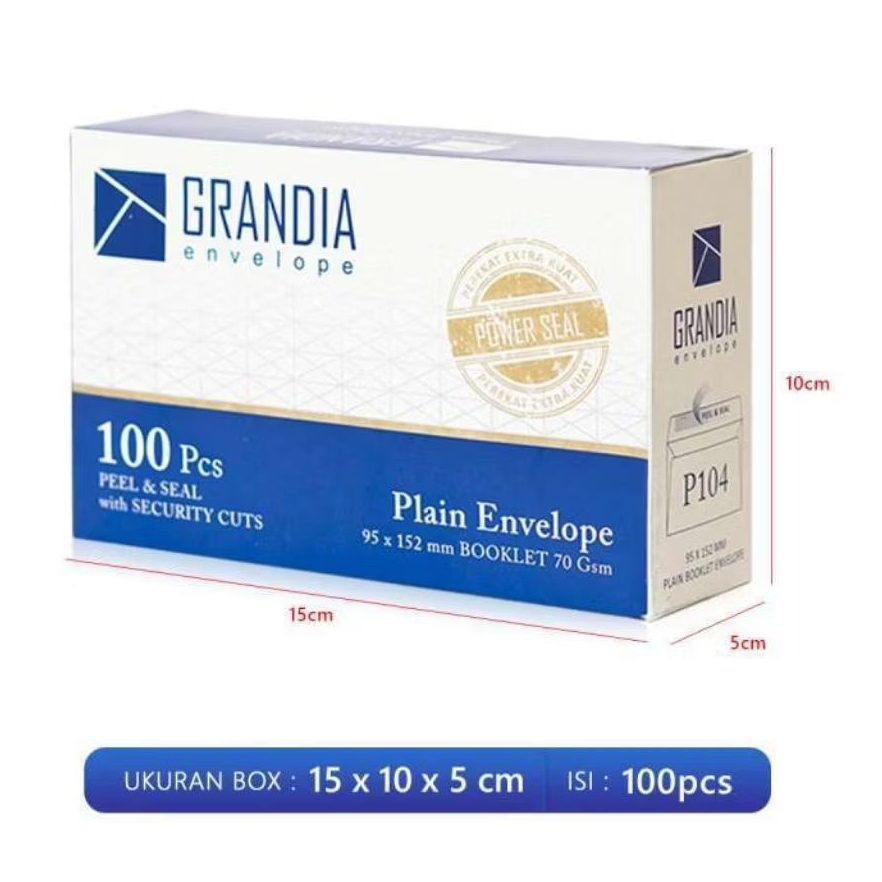 

Amplop Putih Polos Kecil Grandia P104