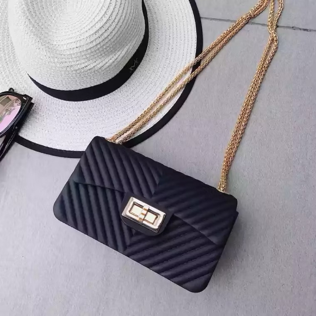 Preloved 2in1 Tas Bahu Tas Selempang Wanita Premium Import Jelly Doff 18cm
