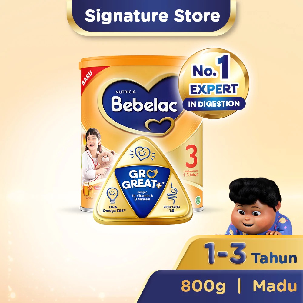 

Bebelac 3 Susu Pertumbuhan Bubuk 800 gr