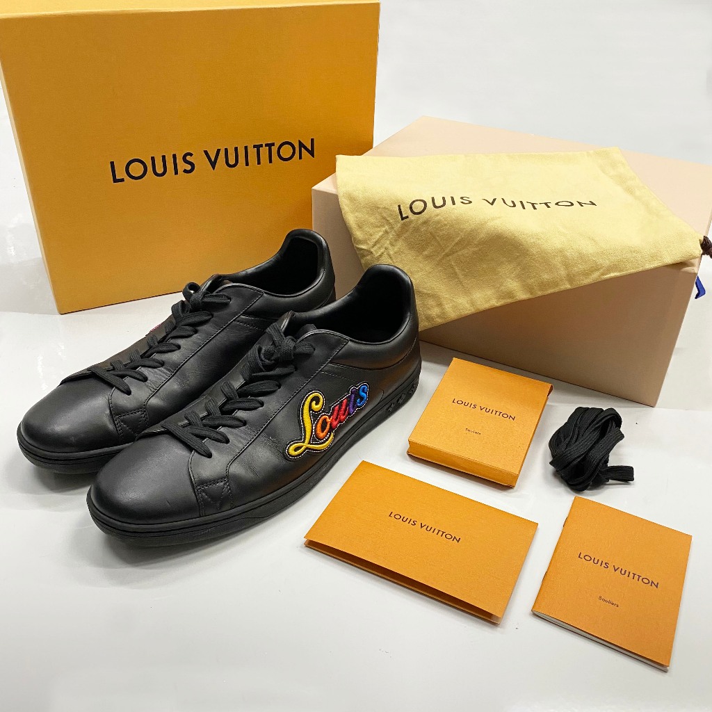 Sepatu Preloved Louis Vuitton Luxemburg Sneakers Low Top Authentic Original