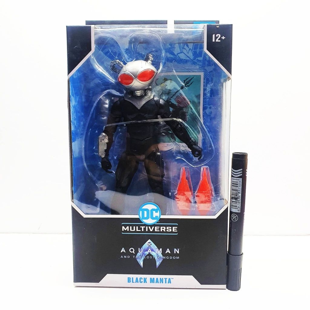mainan action figure black manta aquaman and the lost kingdomtinggi sekitar 7 inchdc multiverseartik