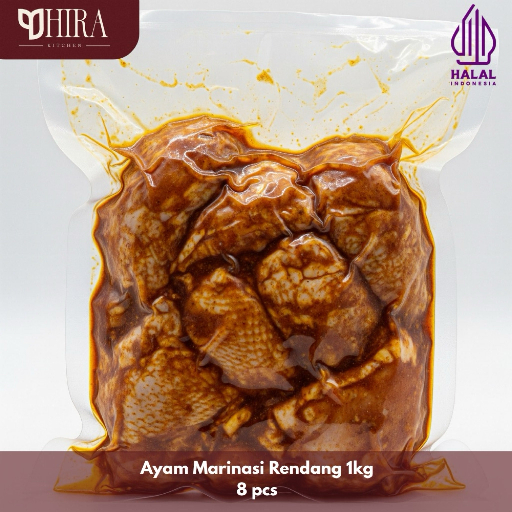 

Daging Ayam Marinasi Bumbu Rendang - 1kg 8pcs
