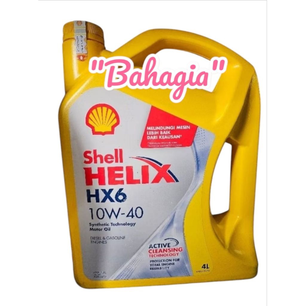Oli Mobil Shell Helix HX6 10W-40 4Liter/Oli Mesin Mobil