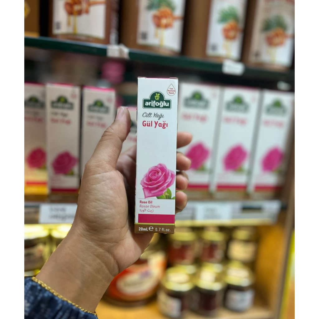 D3W ROSE OIL TURKI MINYAK MAWAR arifoglu rose oil 20 ml