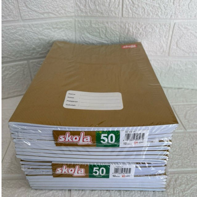 

Buku Tulis Skola Bigboss Kraft 50 Lembar 1 Pack Isi 10 Buku