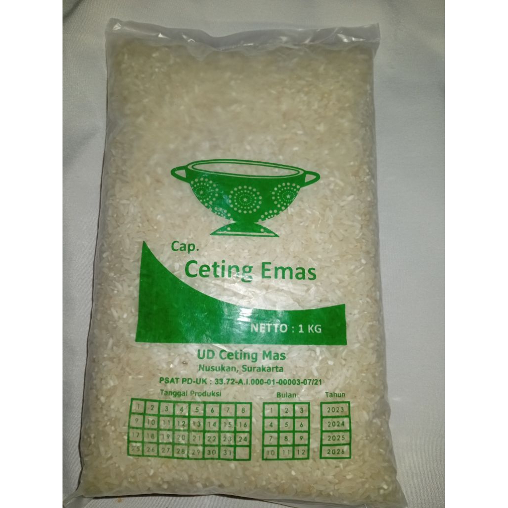 

beras cap ceting emas 1 kg