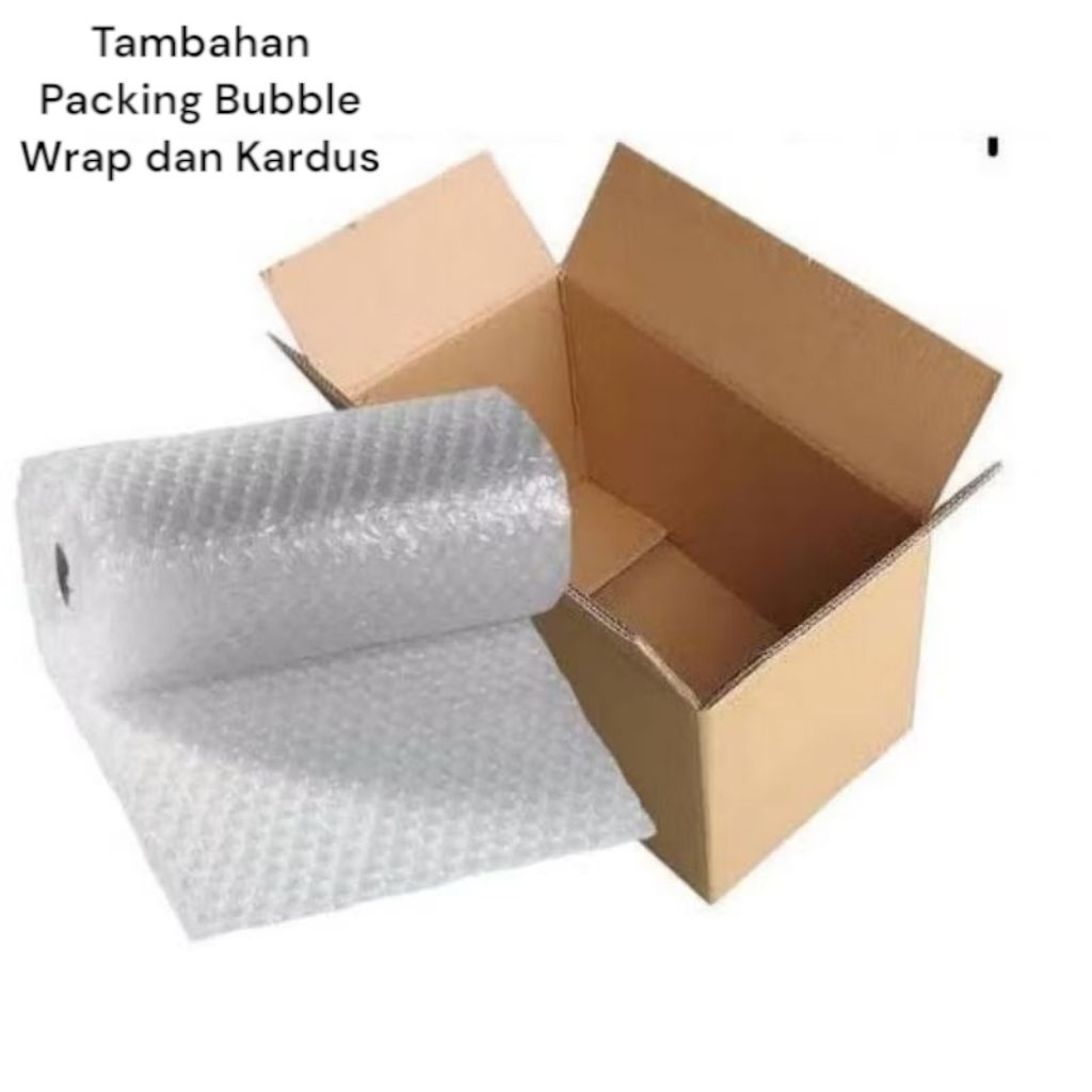 

Tambahan Bubble Wrap dan Kardus Packing