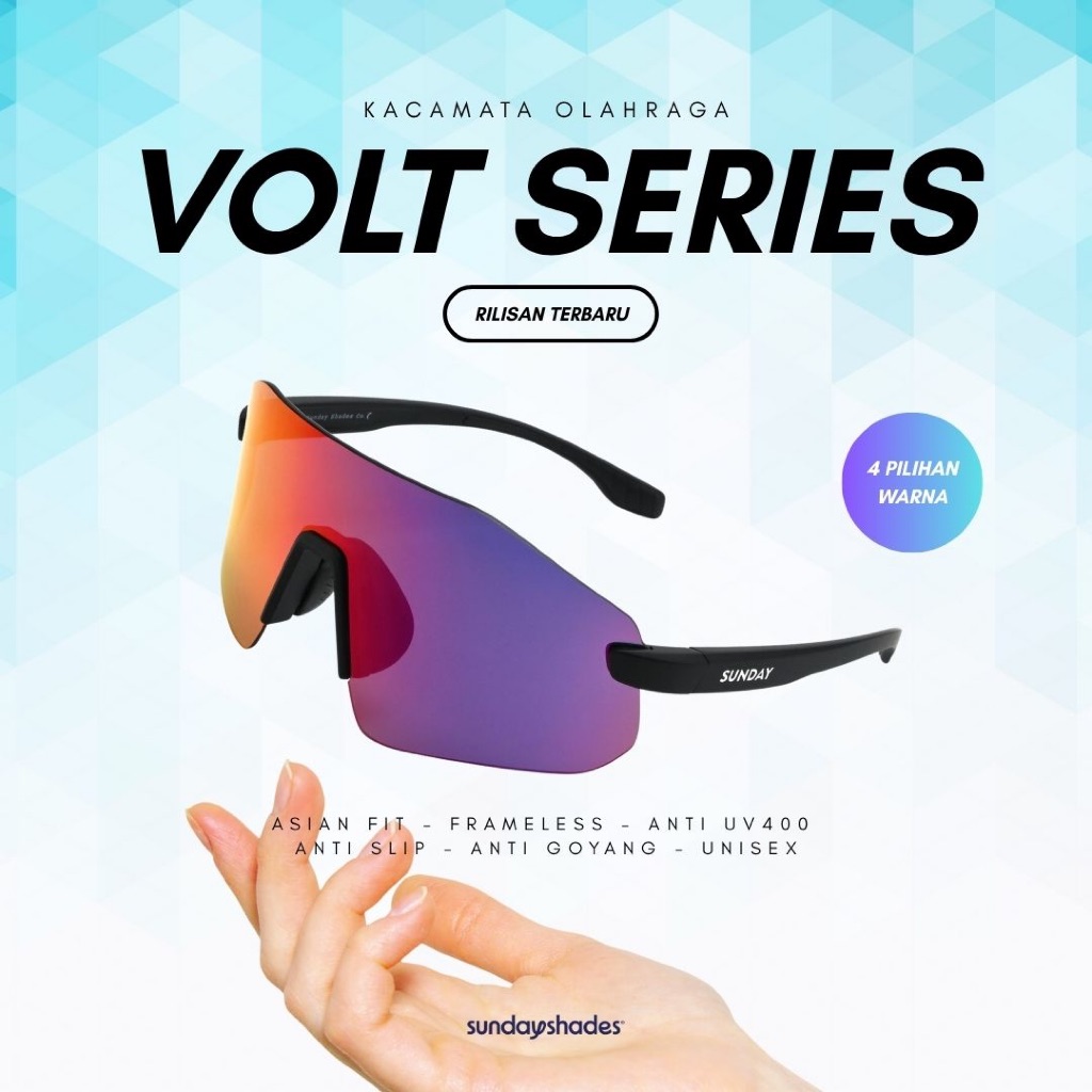 Kacamata Olahraga Sunday Shades Co (Seri Volt)