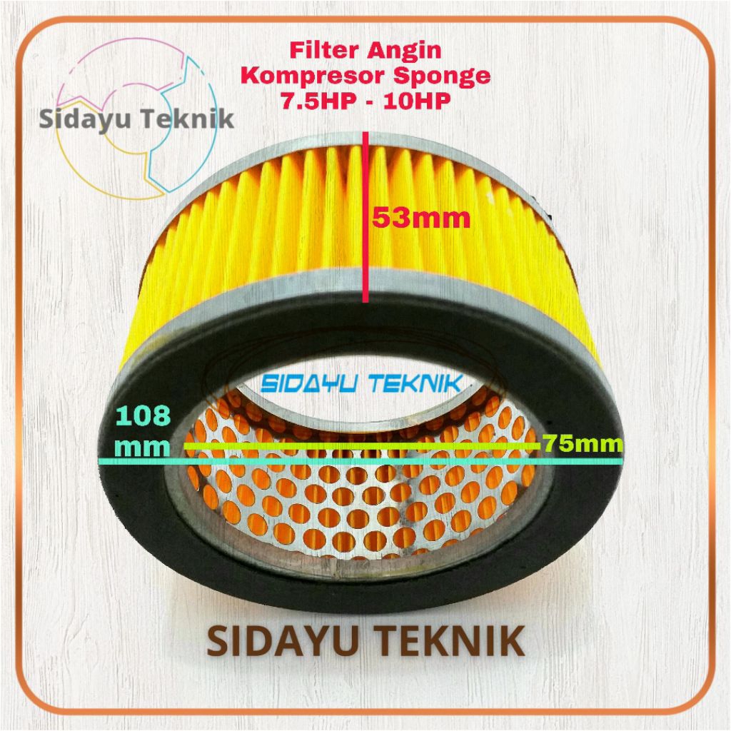 Isi Filter Kompresor Angin 10HP Sponge