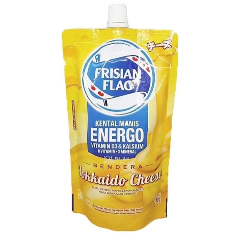 

Frisian flag Krimer Kental Manis Hokkaido Cheese Pouch 240 g