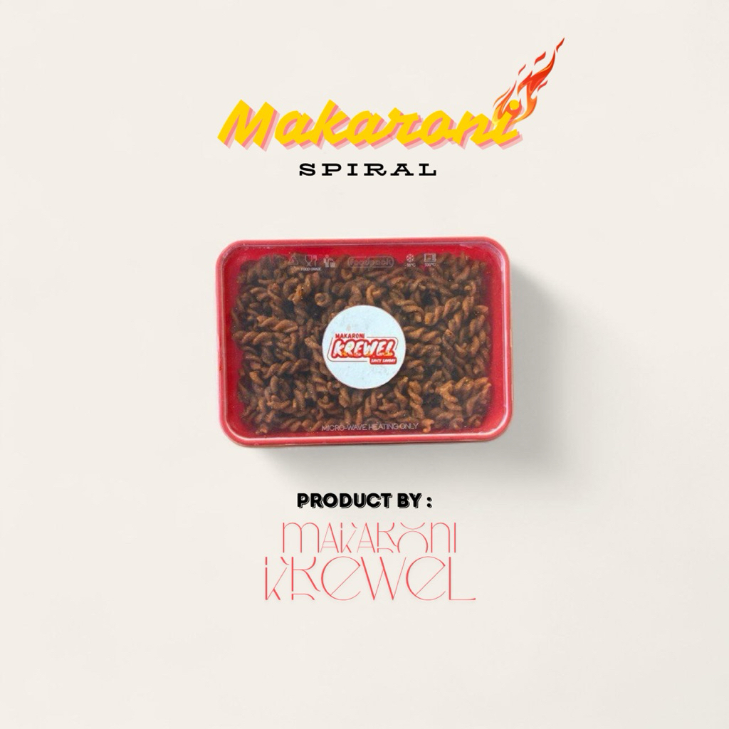 

Makaroni Krewel - (Makaroni Ulir/Makaroni Spiral Kemasan Box)