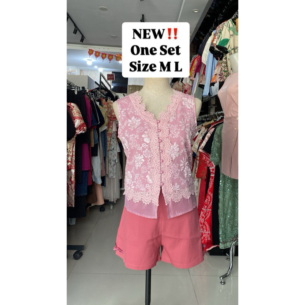 One Set Cheongsam//Stelan Wanita Terkini//Stelan Wanita Cheongsam//410219