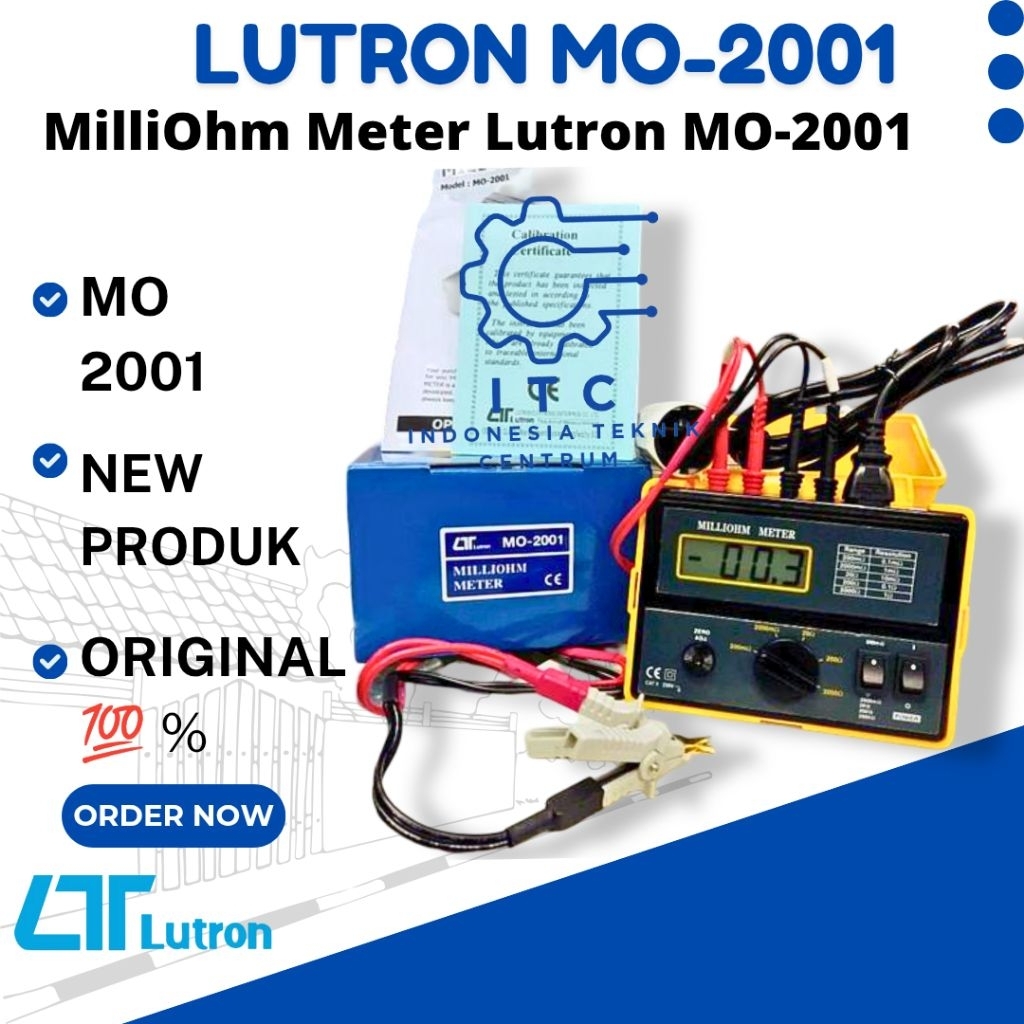 MilliOhm Meter Lutron MO-2001